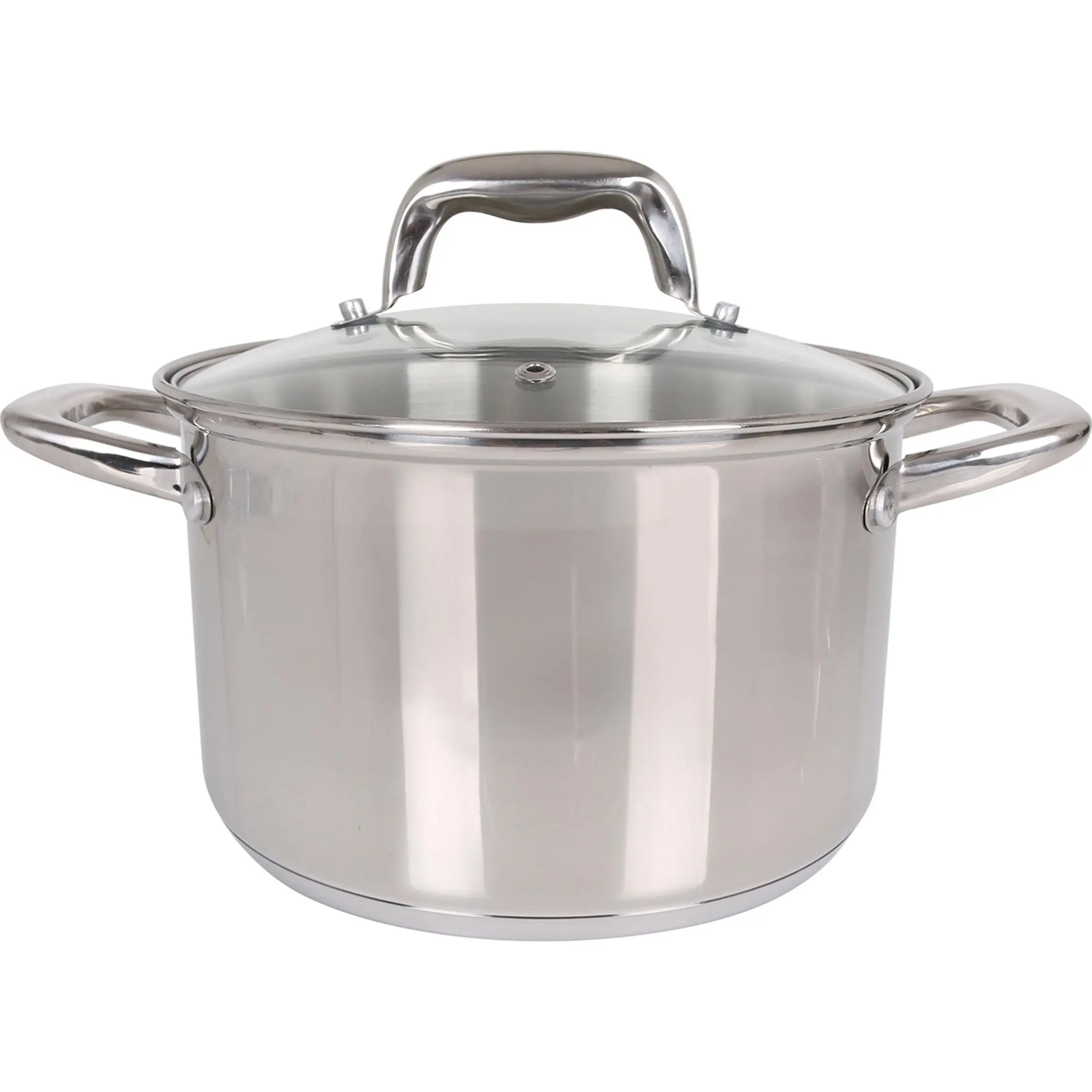 Quttin - OLLA DE ACERO APTA PARA INDUCCIÓN 20CM CON TAPA COLECCIÓN NEW CAESAR - Olla de Acero Inoxidable para Cocina Inducción - Olla Acero Alta Durabilidad y Resistencia al Calor - Olla Diseño