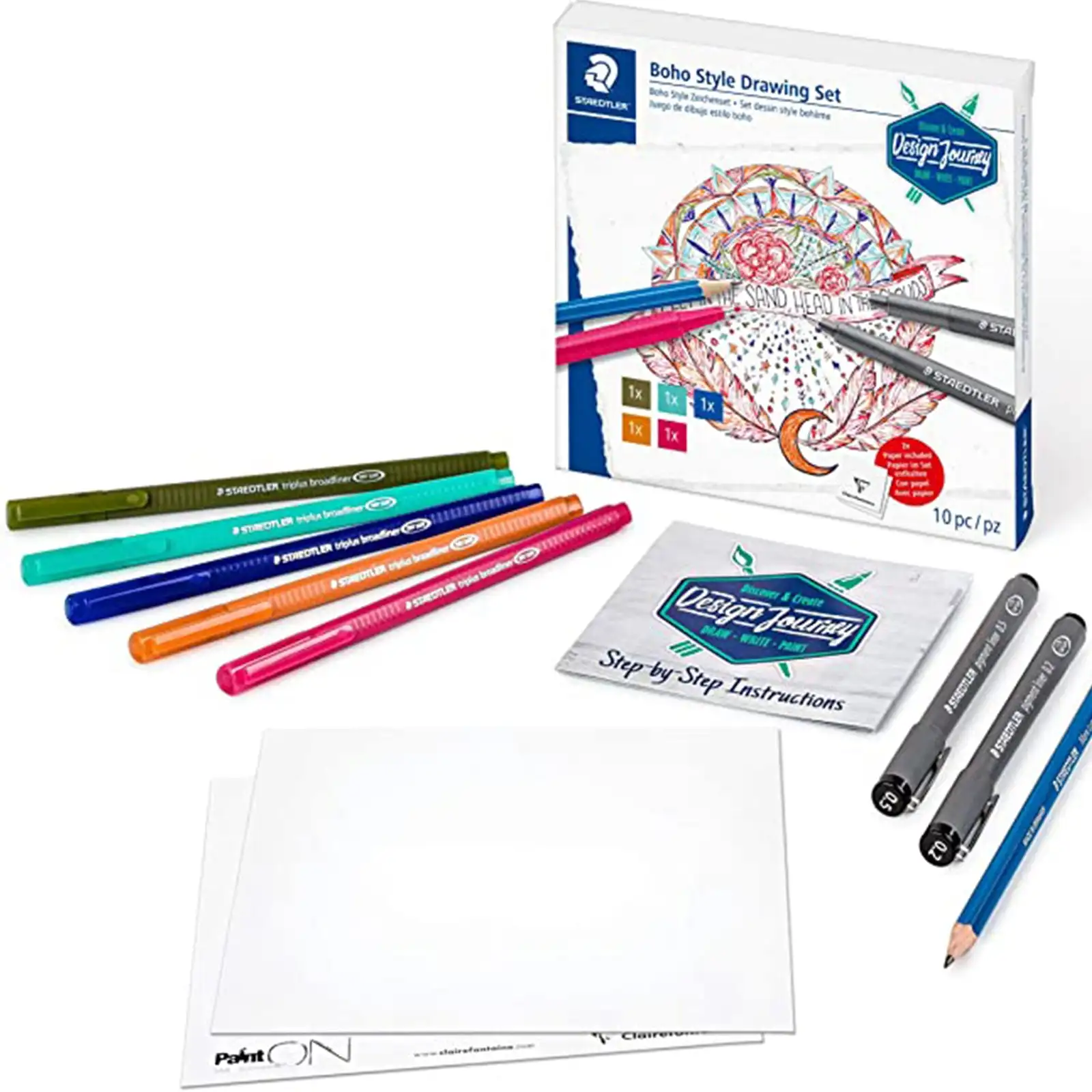 STAEDTLER Design Journey-Boho style creative drawing Set