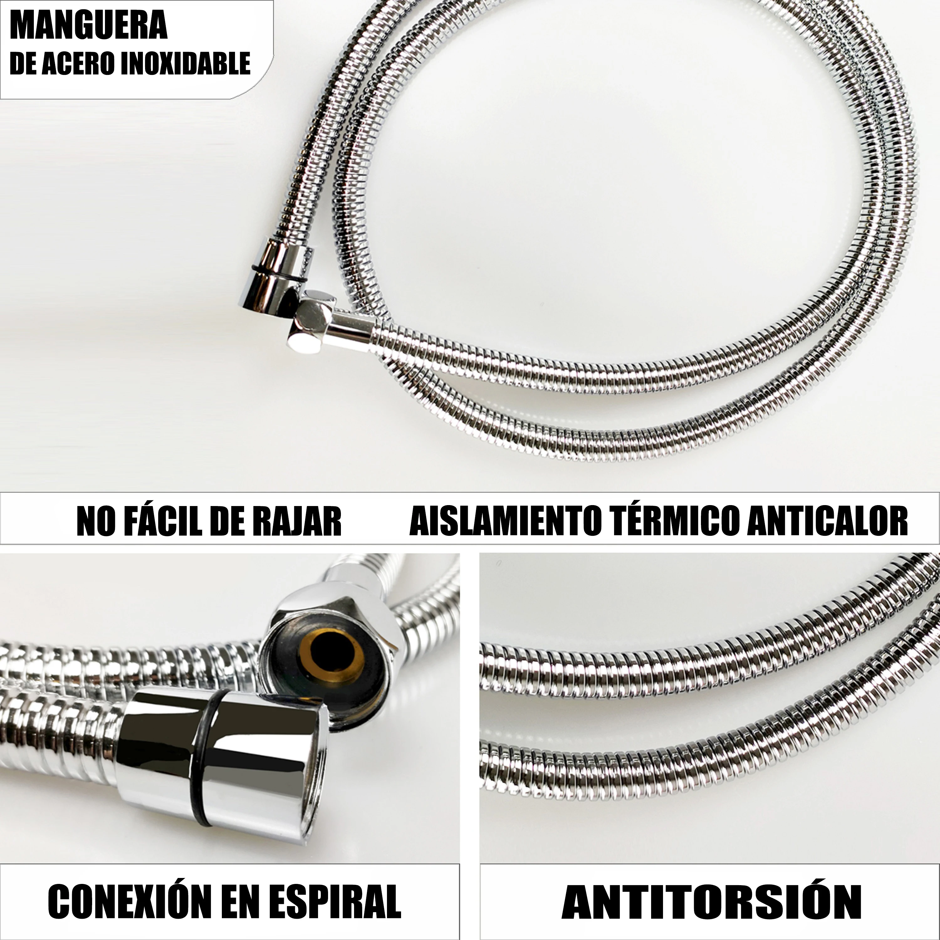 Aica sanitarios aica thermostatic shower column 38 ℃   Square artichoke - shiny chrome finish