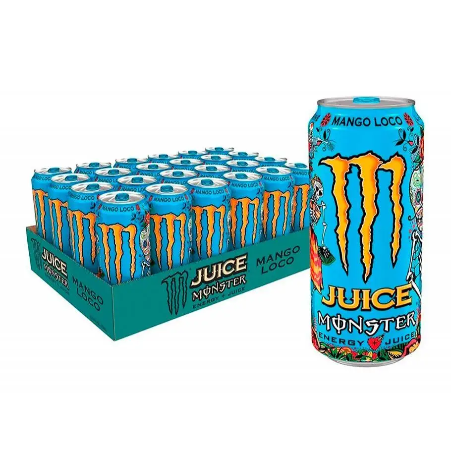 MONSTER MANGO LOCO JUICED 500ML - BEBIDA ENERGETICA - 24 latas (MONSTER NACIONAL)