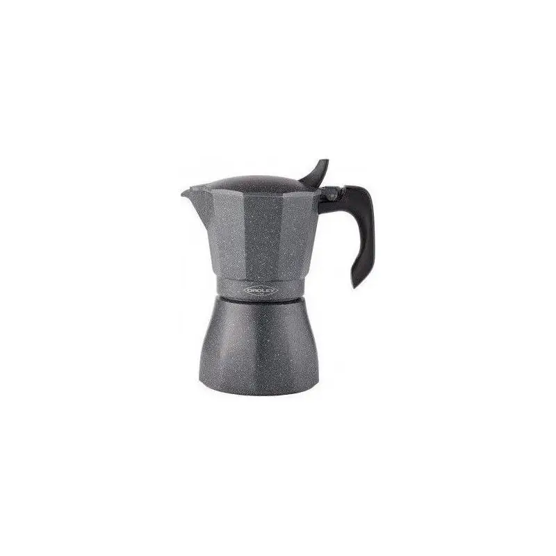 Italian black Stone black Oroley coffee maker 6/9/12 cups traditional style black/Stone suitable for glass ceramic, induction, fire and gas