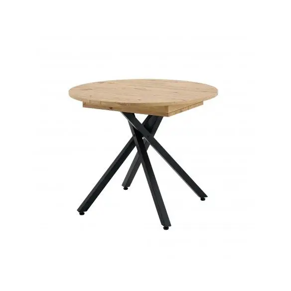 MOMMA HOME MESA EXTENSIBLE REVOCU EN COLOR ROBLE Y NEGRO Raíz Mesas de Comedor Inicio Muebles de Salón y Hogar Mesas de Comedor Extensibles