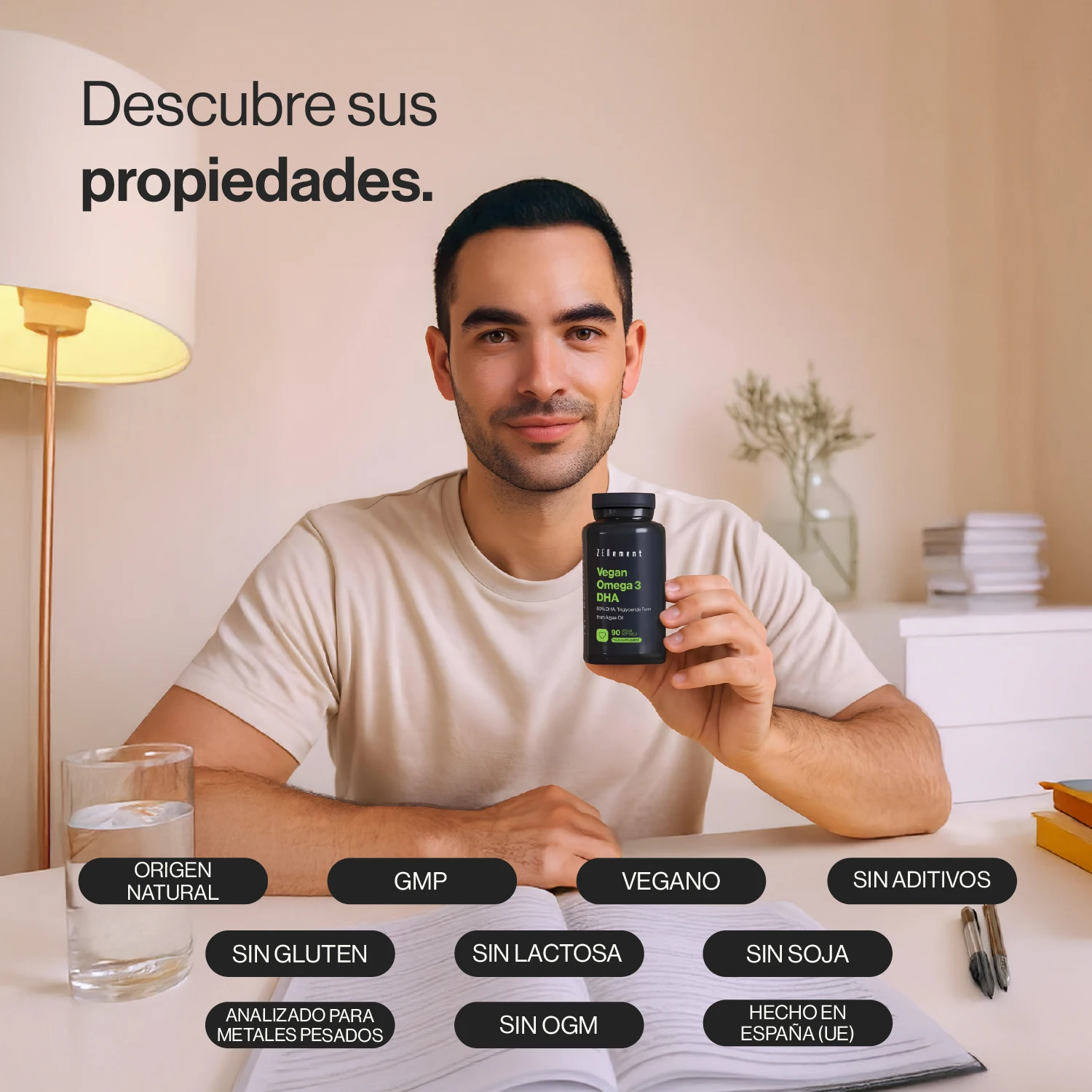 Omega-3 vegan dha 80% dha, in the form of triglycerides - 90 vegan soft capsules zenement #2