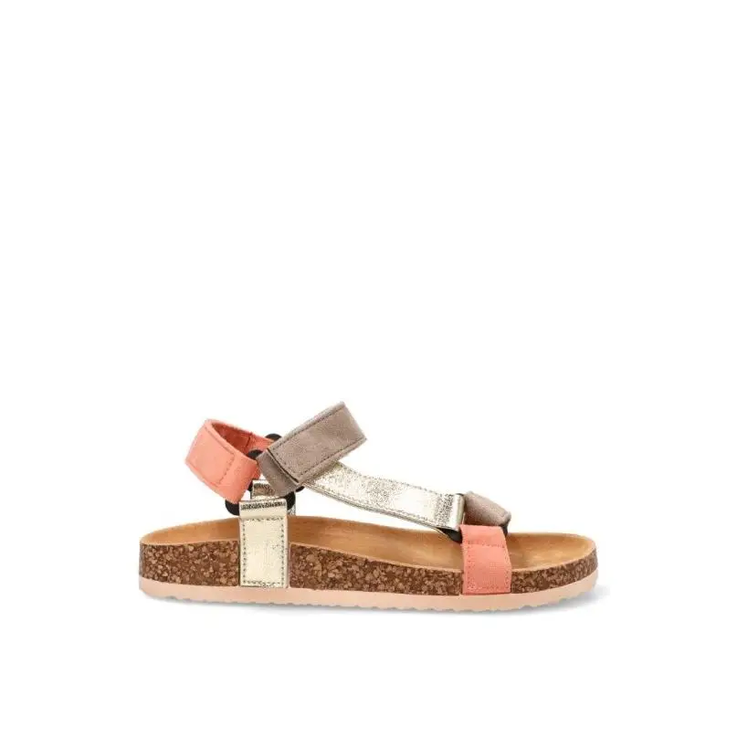 Sandalia Stay - Mujer - Suela Plana - Modelo 27-1223 - Color Oro