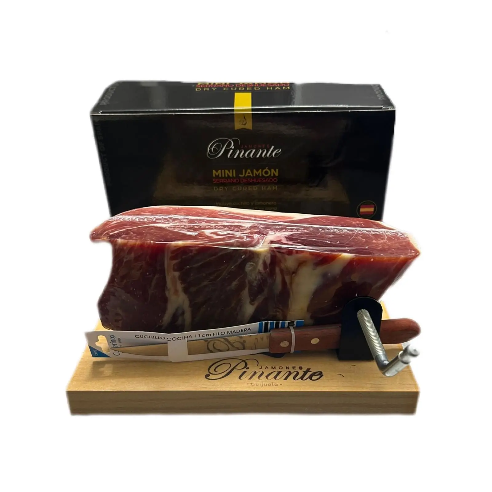 MINI JAMÓN CON TABLA Y CUCHILLO 0.90KG - 1.00KG - JAMONES PINANTE