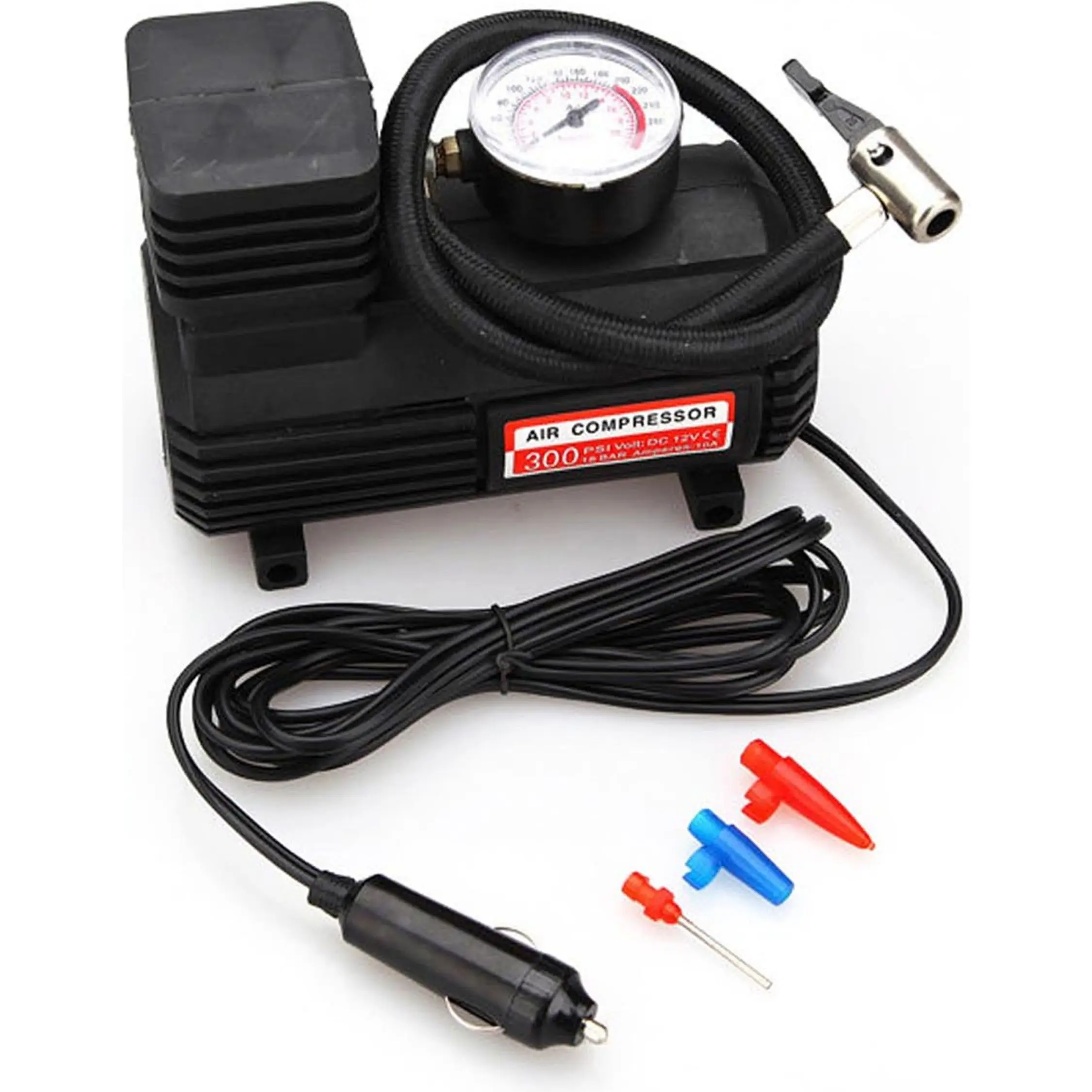 BEWINNER - COMPRESOR AIRE NEGRO 300 PSI - Compresor Aire Potente y Versátil - Compresor Aire de Alto Rendimiento - Compresor Aire Portátil y Práctico - Compresor Aire para Inflar con Facilidad - Compresor Aire para Trabajos Intensivos