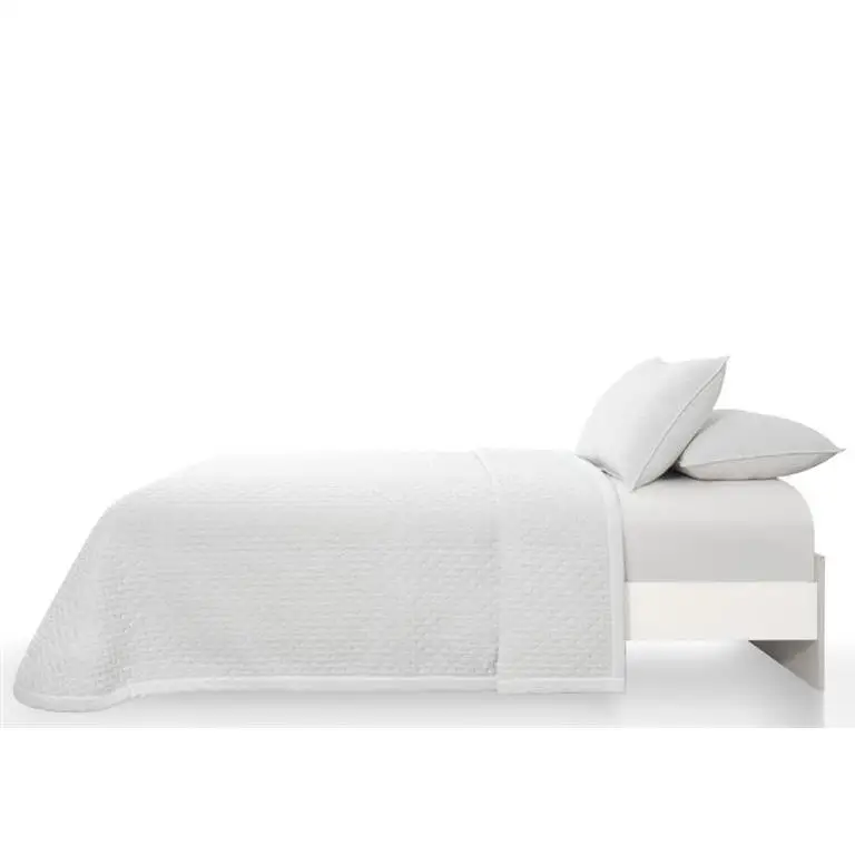 Colcha Bouti Salerno Blanco Clara Vidal - Elegante colcha de alta calidad para decorar tu dormitorio