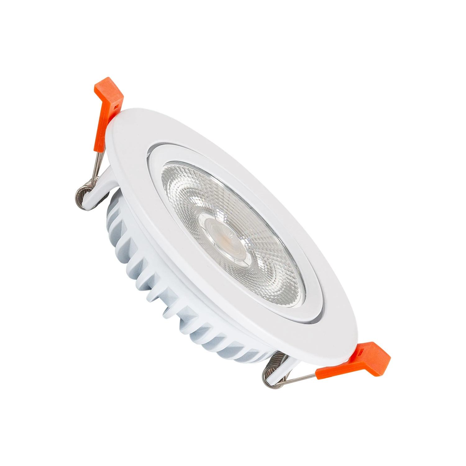 Ledkia Foco Downlight LED 10W Circular COB CRI90 Slim Corte Ø 90 mm No Flicker 2700K Blanco Cálido