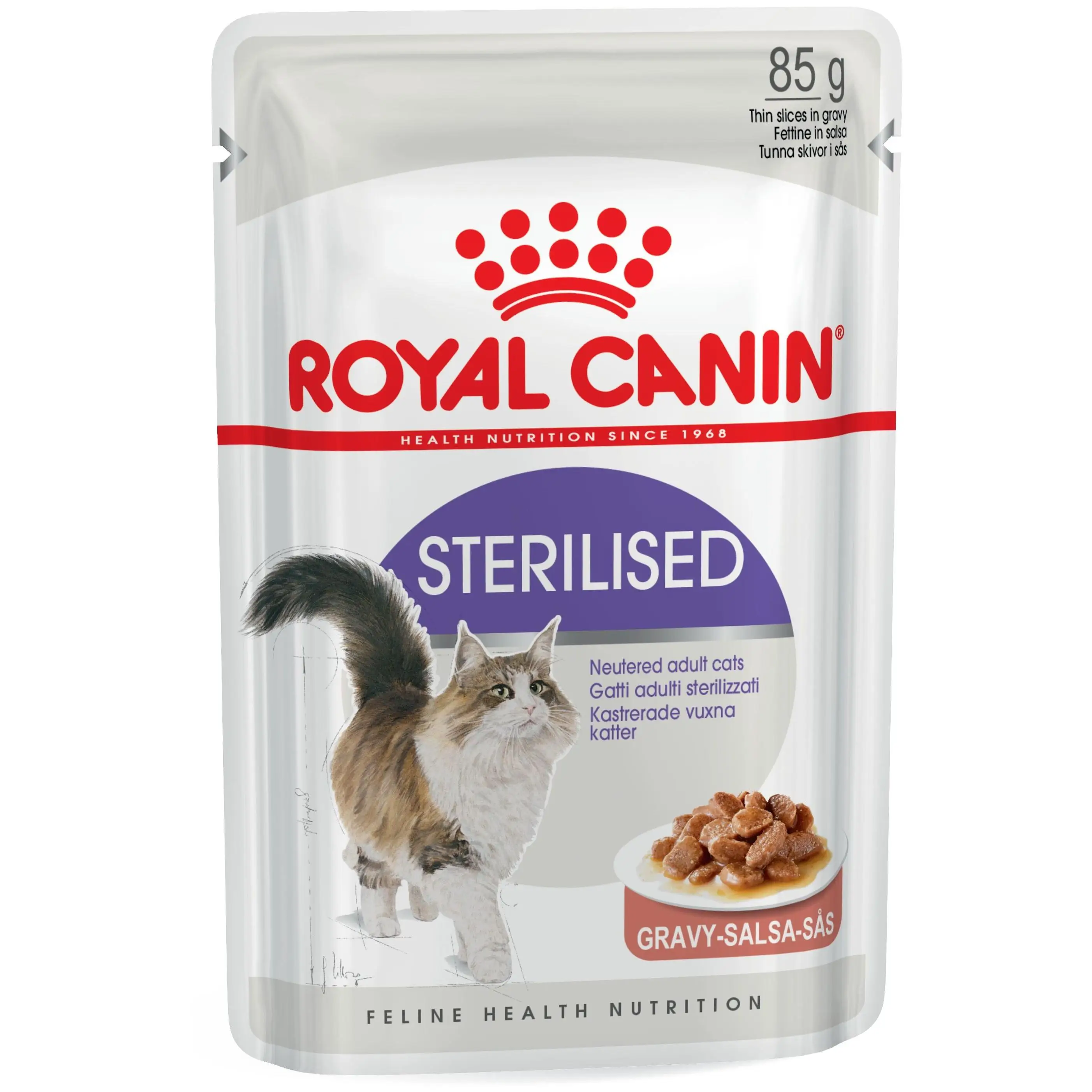 12 X85g - Royal Canin Sobre Húmedo Sterilised in Gravy (Salsa) para Gatos