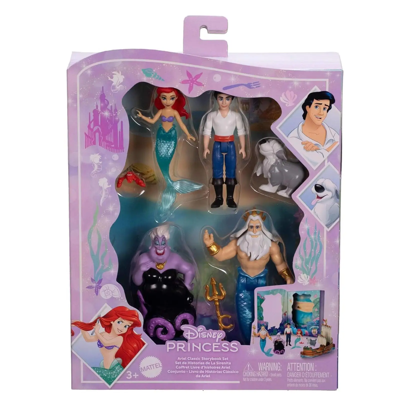 Mattel Princesas disney Pack 6 Figuras Ariel Mattel JBL32