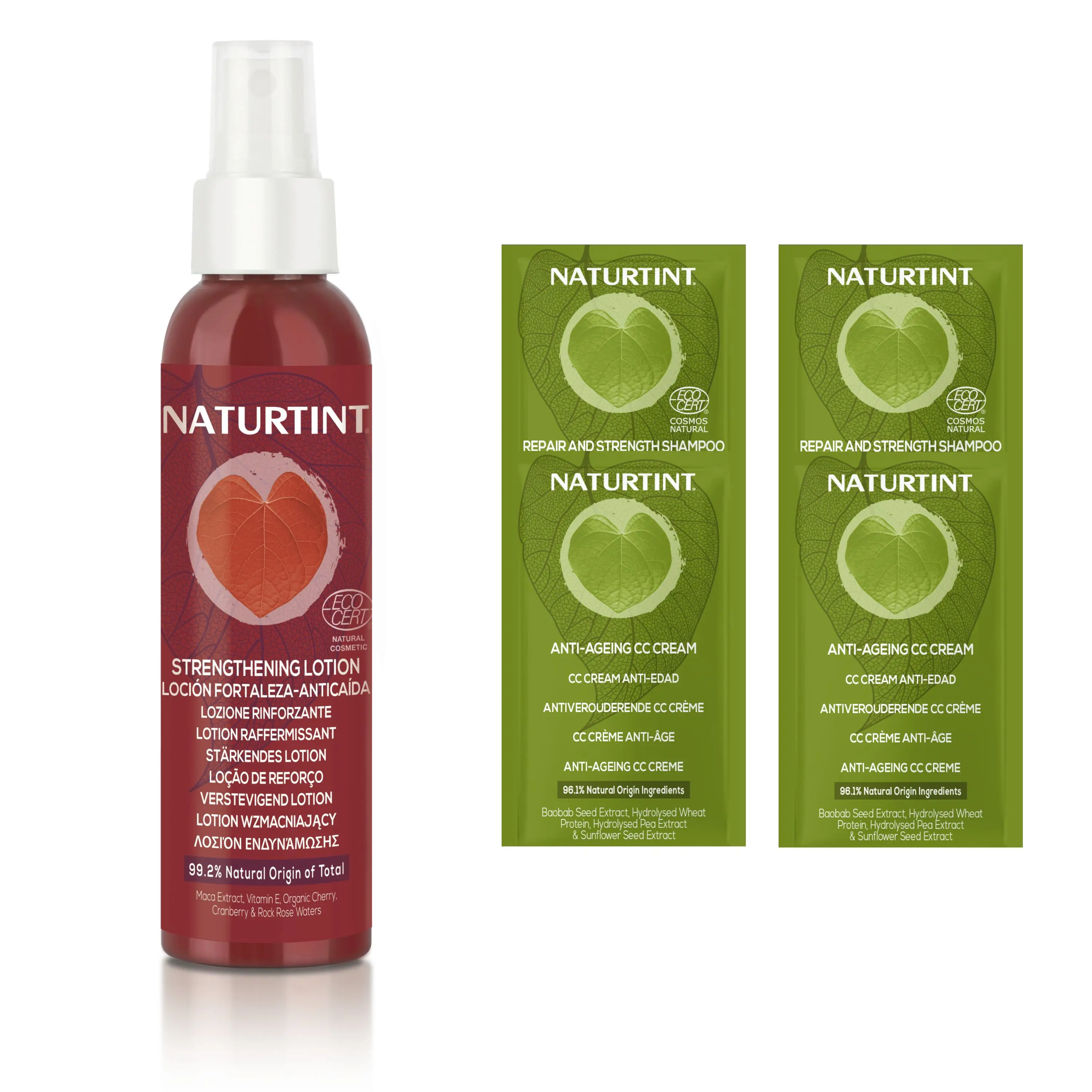 Naturtint Loción Fortaleza Anticaída sin silicona ni sulfatos. Estimula el crecimiento del Cabello, Protección y Calmante, Tratamiento Anti-Caída, Tónico Capilar Natural, 99% Ingredientes Naturales,