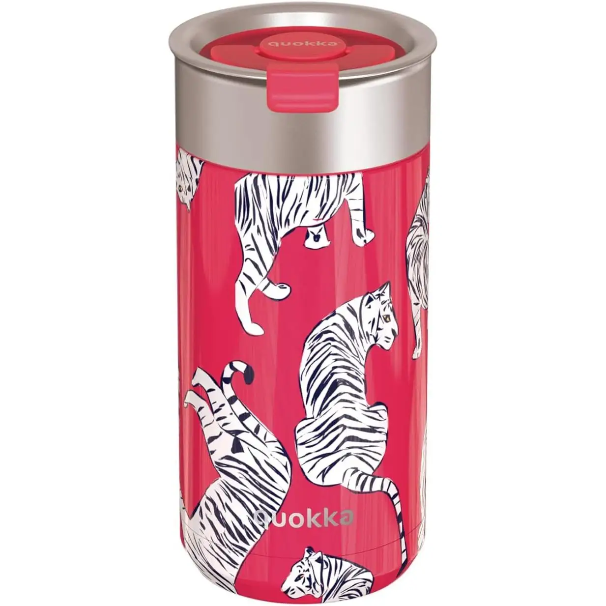 Quokka Termo Acero Inoxidable Tigers 400ML Vaso Café Térmico 17 X 8 Cm Libre de BPA