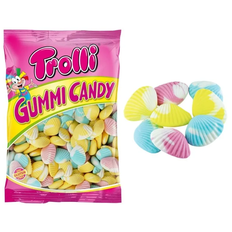 Trolli Almejas de Gominola 1kg - Dulces Super Tiernos y Deliciosos