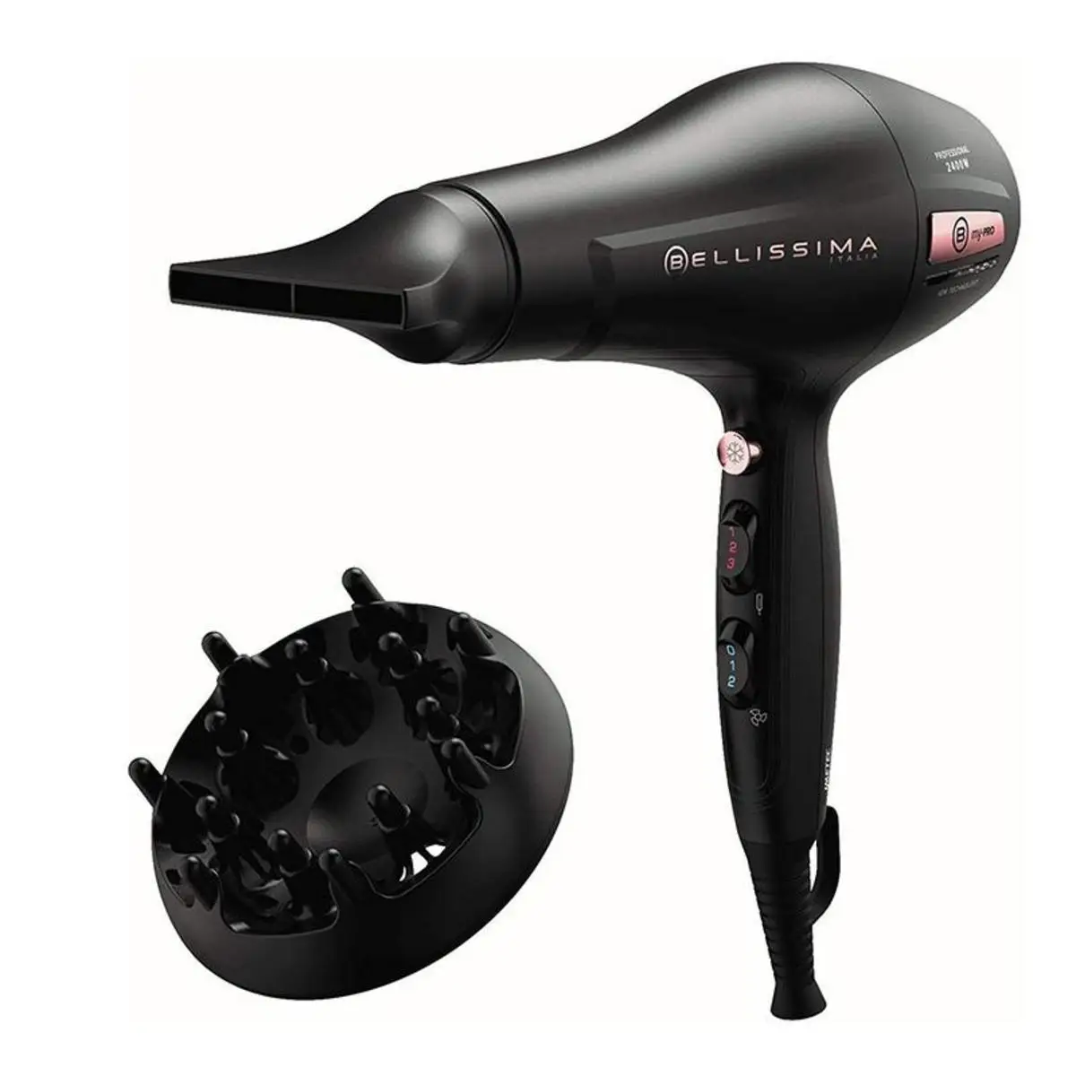 Bellissima My Pro P3 3400 hair dryer professional 2400W ceramic grating ion technology diffuser included