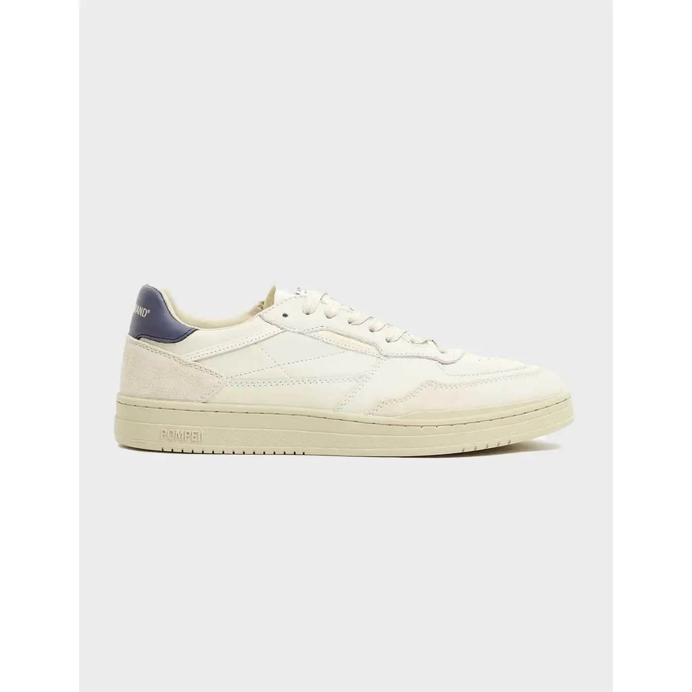 Pompeii Brand Elan Leather Ecru white sneaker for men