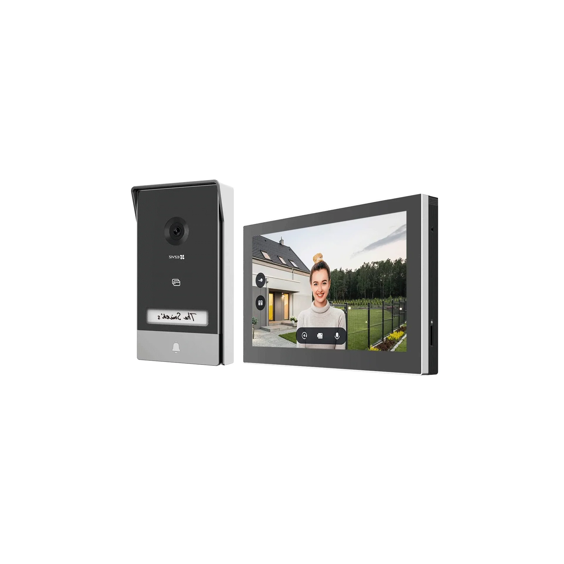 Ezviz HP7 video intercom with outdoor camera 2K, motion detection, touch screen and remote unlock