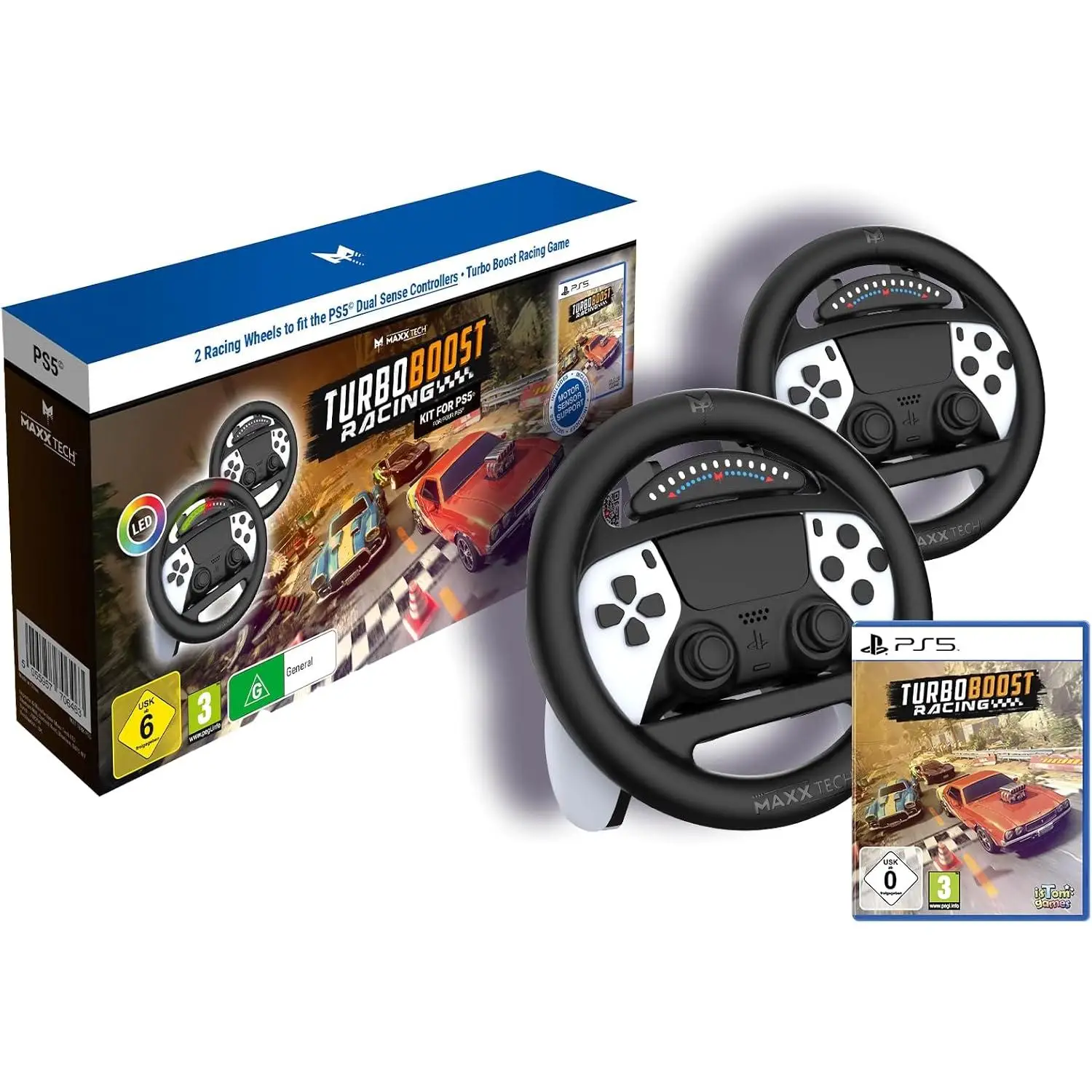 Maxx Tech Turbo Boost Racing Kit - Juego de Importación - Version PS5