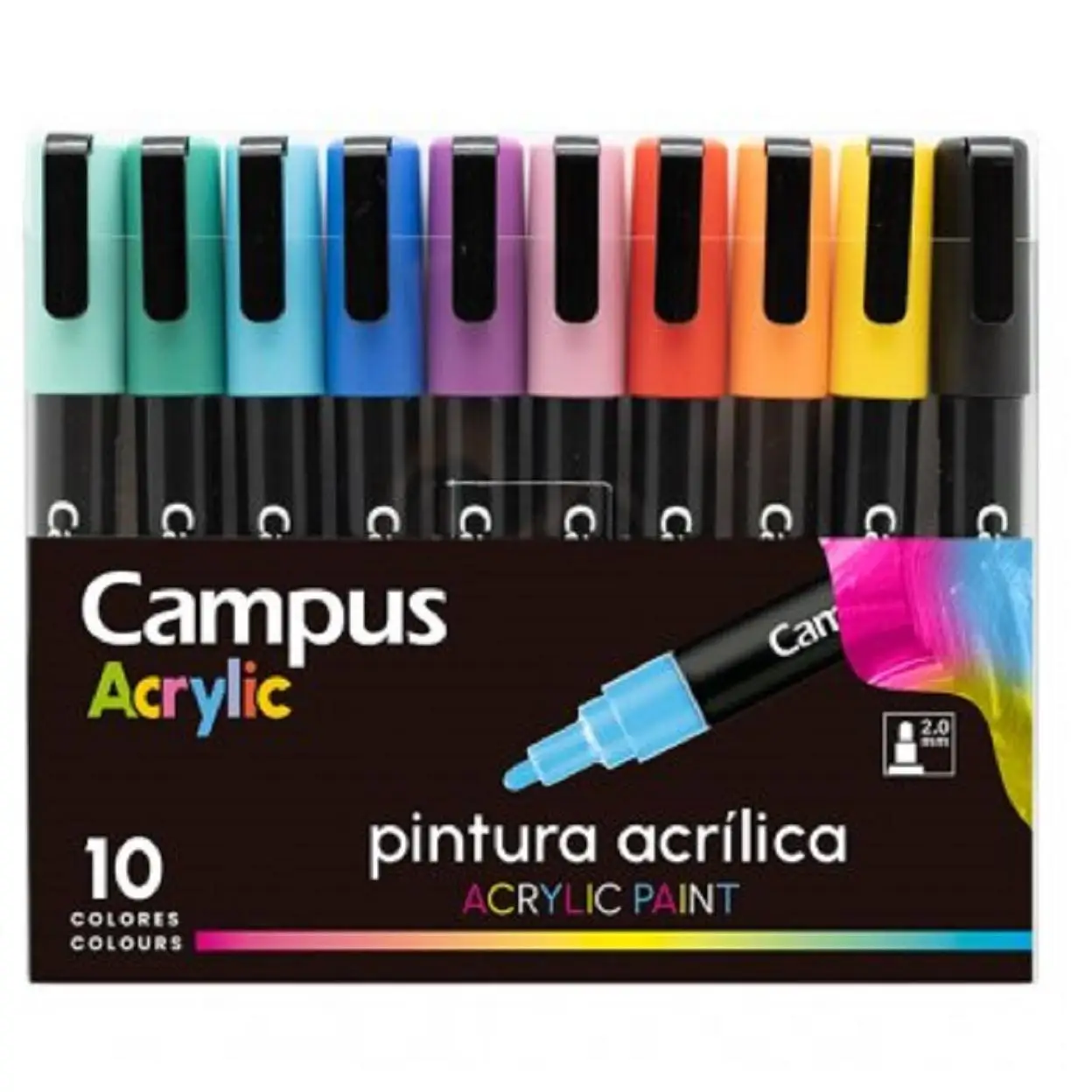 Campus Rotuladores Acrílicos Punta de Fibra Tipo Posca