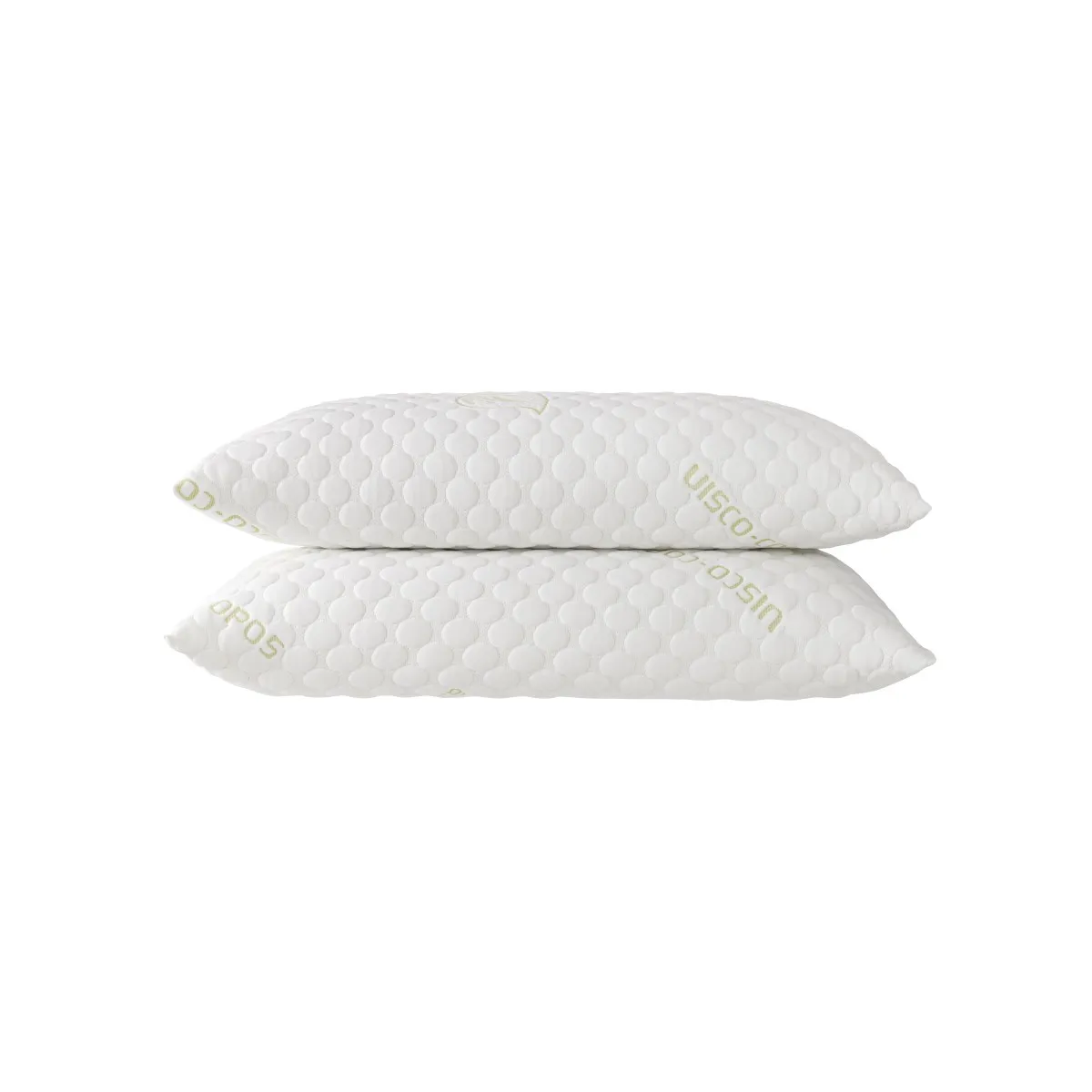 Todocama - Almohada Viscoelástica Copos Aloe Vera Firmeza Media-Alta