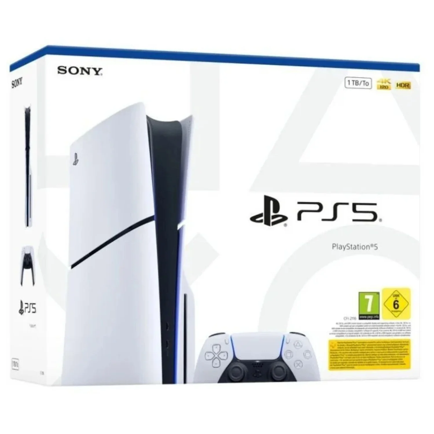 Blanco Sony Consola Playstation 5 Ps5 1Tb Estã¡Ndar Slim Chasis E Con Lector | Tecnologã­a Hdr | Gaming En 4K | Incluye Mando Dualsense | Juego Preinstalado Astro's Playroom | Versiã³N Europea