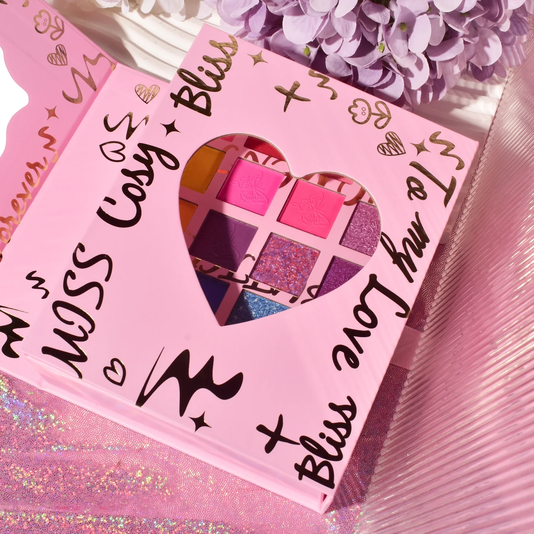 KEVIN & COCO Vintage Girl 72 Colors Makeup Palettes Box