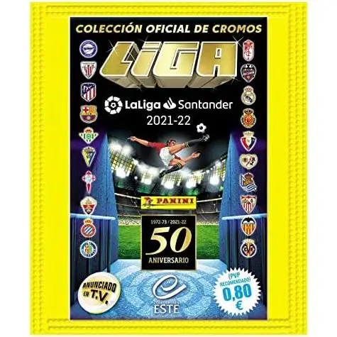 10 Sobres Cromos Panini Liga Este Santander 2021-22