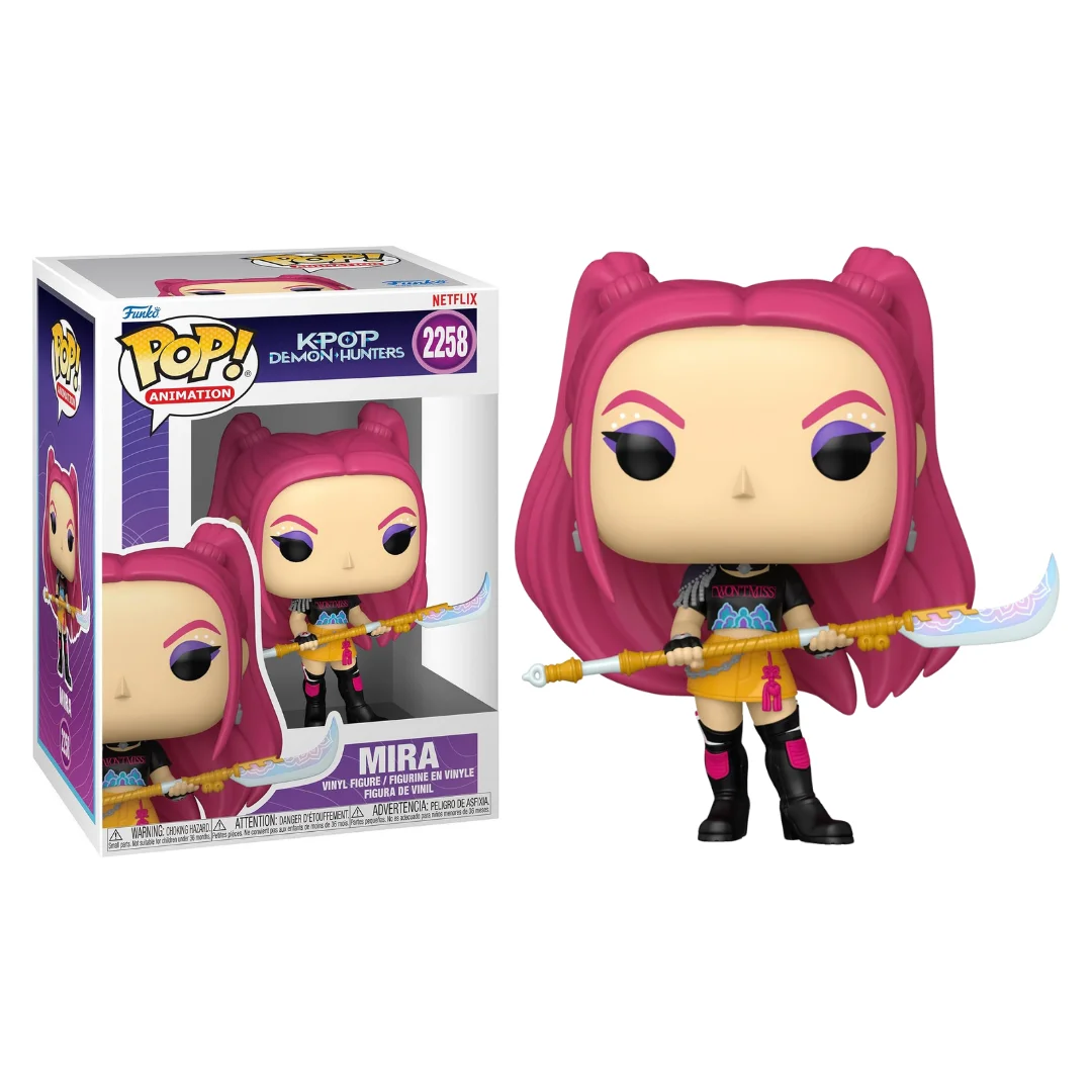 FUNKO POP! K-POP DEMON HUNTERS - MIRA, 95266, Nº 2258, FIGURA COLECCIONABLE DE VINILO, ENVÍO URGENTE 24-48 HORAS, TIENDA CON LICENCIA OFICIAL, JUGUETES, CABEZONES, MUÑECOS, ANIMACIÓN, CANTANTES, MÚSICA, GRUPO