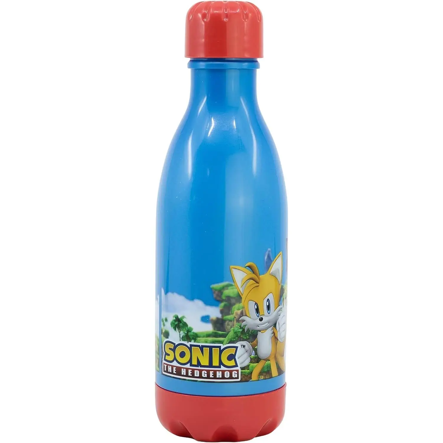 Botella de Agua Reutilizable Stor Sonic 560 Ml con Tapón de Rosca y Diseño de Licencia