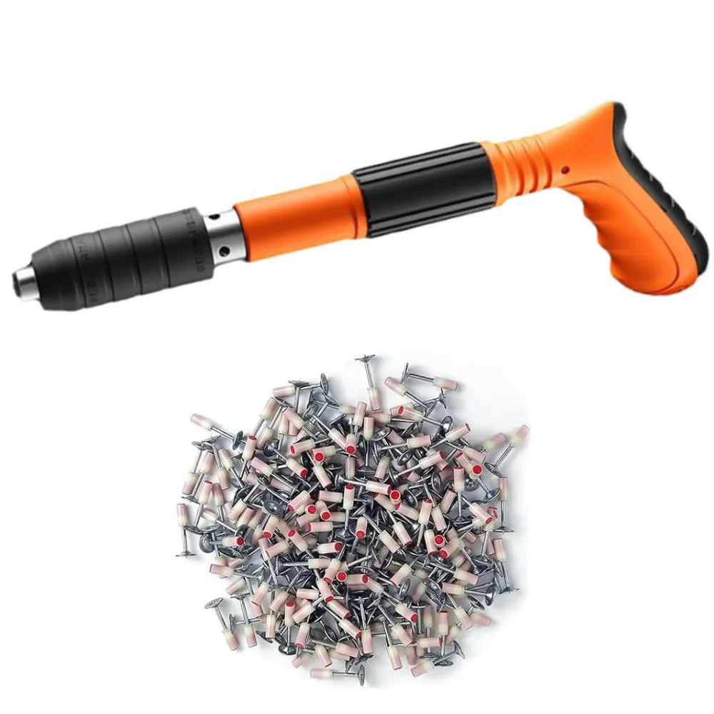 Mini Steel Nail Gun, Manual Riveter Gun, Concrete Wall, Ceiling, Wall Anchor, Wire Slotting Device, Home Wall Clamping Rivet Tools