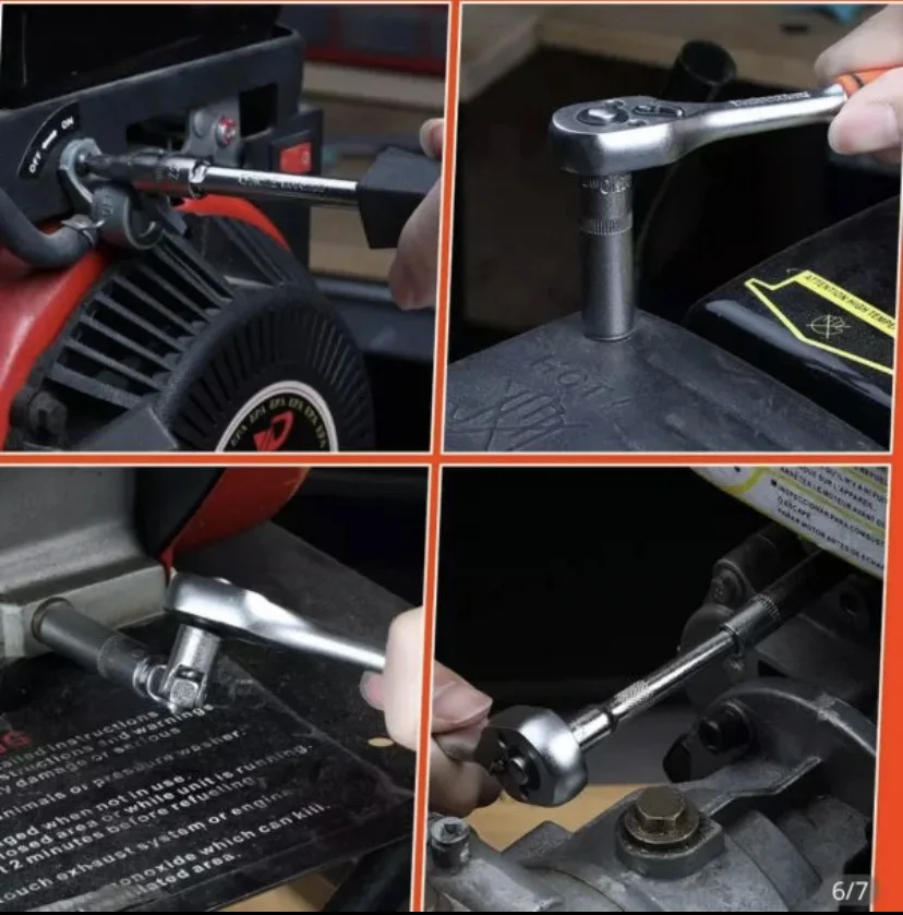 108-Piece Tool Set with Ratchet Wrenches, made of chrome vanadium steel for durability, includes 1/4" and 1/2" ratchets, ergonomic handle, perfect for DIY, automotive repairs, and professional use.