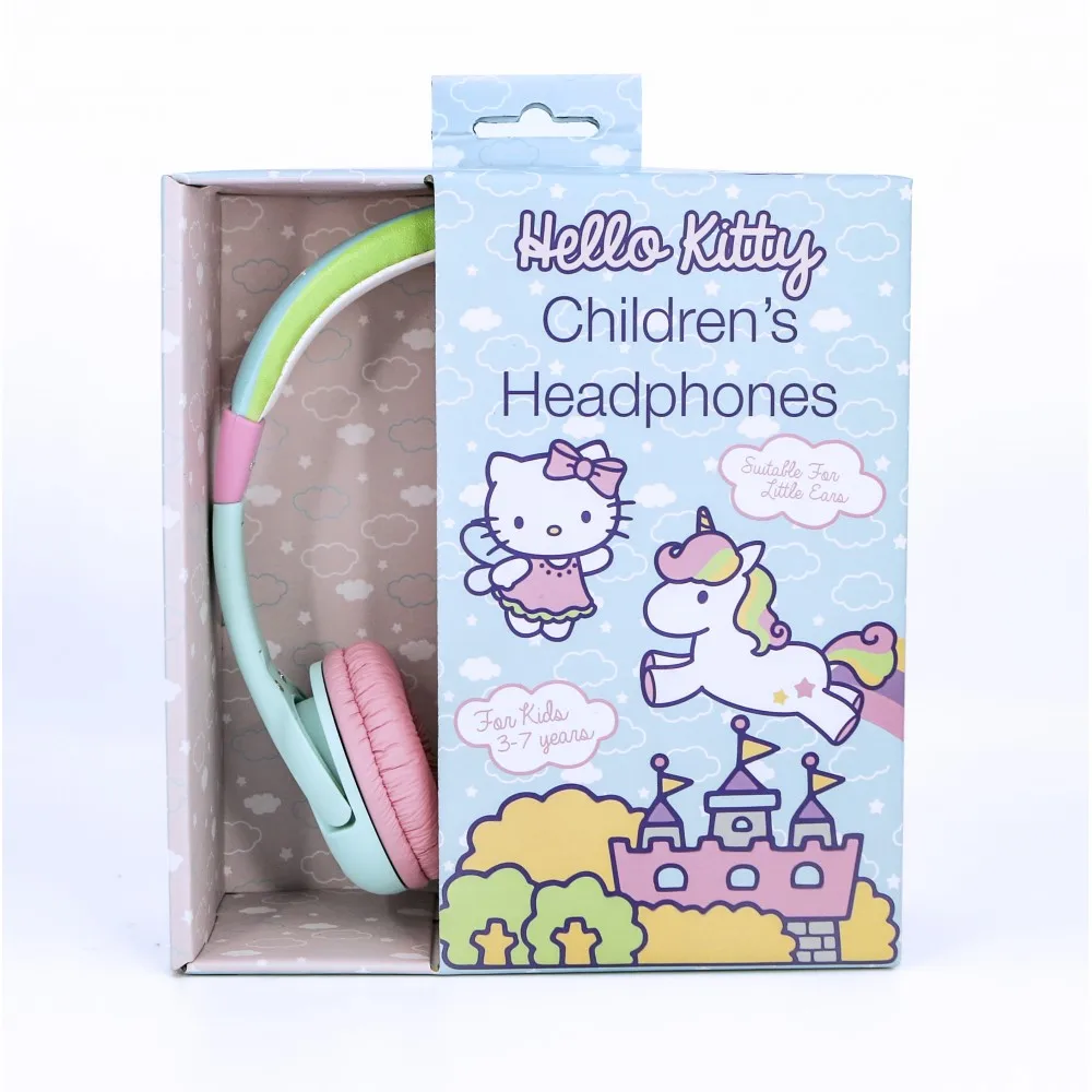 Children's HELLO KITTY UNICORN headphones with limited volume 3 to 7 years old children