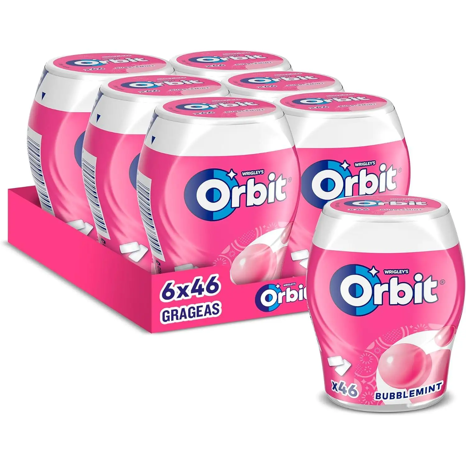 Orbit bottle of bubblemint sugar-free gum and mint flavor 6 x 46 chewing gum #1