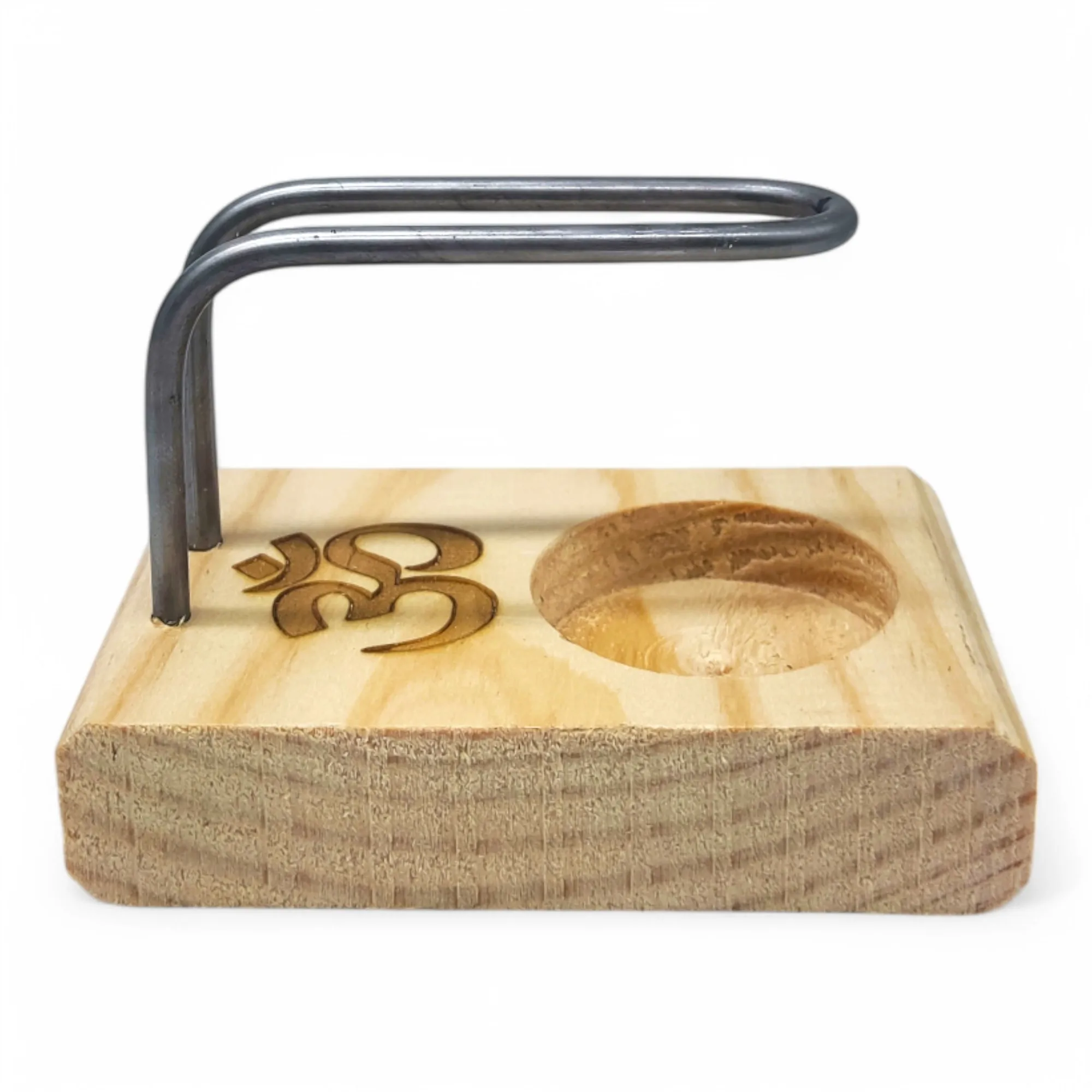 Quemador de palo santo hecho a mano con diseños variados, Nudo de bruja, Árbol de la Vida, Metatron, Tetragrámaton, Mano de Fatima fabricado de manera totalmente artesanal en España  por artesanos