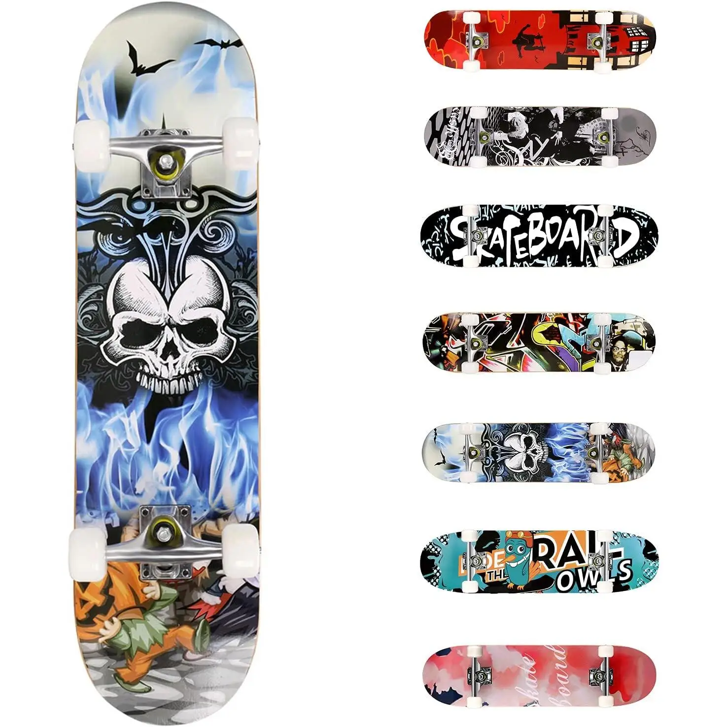 Skateboard skateboard, adult Unisex. Random purchase model, not available drawing design