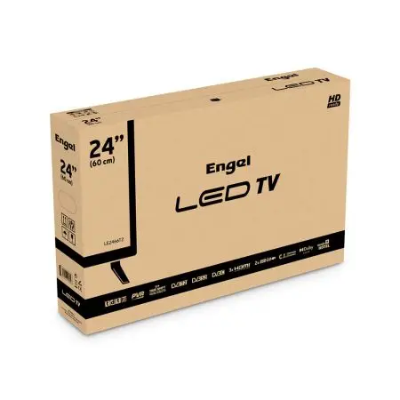 LE2466 24 "HD/T2 Black LED television