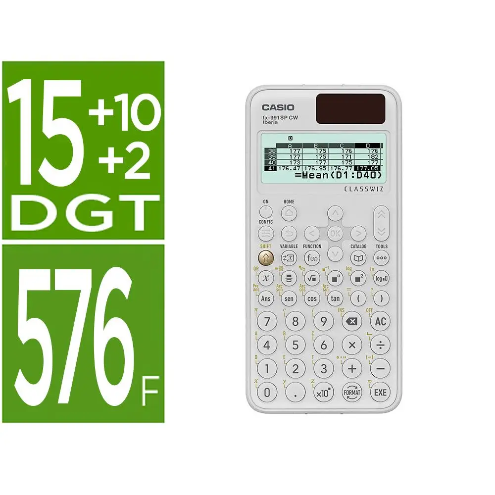 Casio FX 991 SP CW Iberia scientific calculator-Casio white non-Progamable calculator-Casio