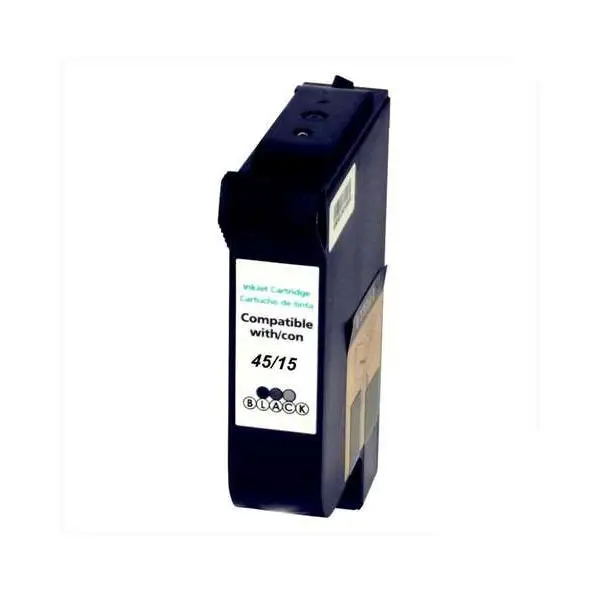 Hp 45|15 negro | cartucho de tinta pigmentada compatible - reemplaza