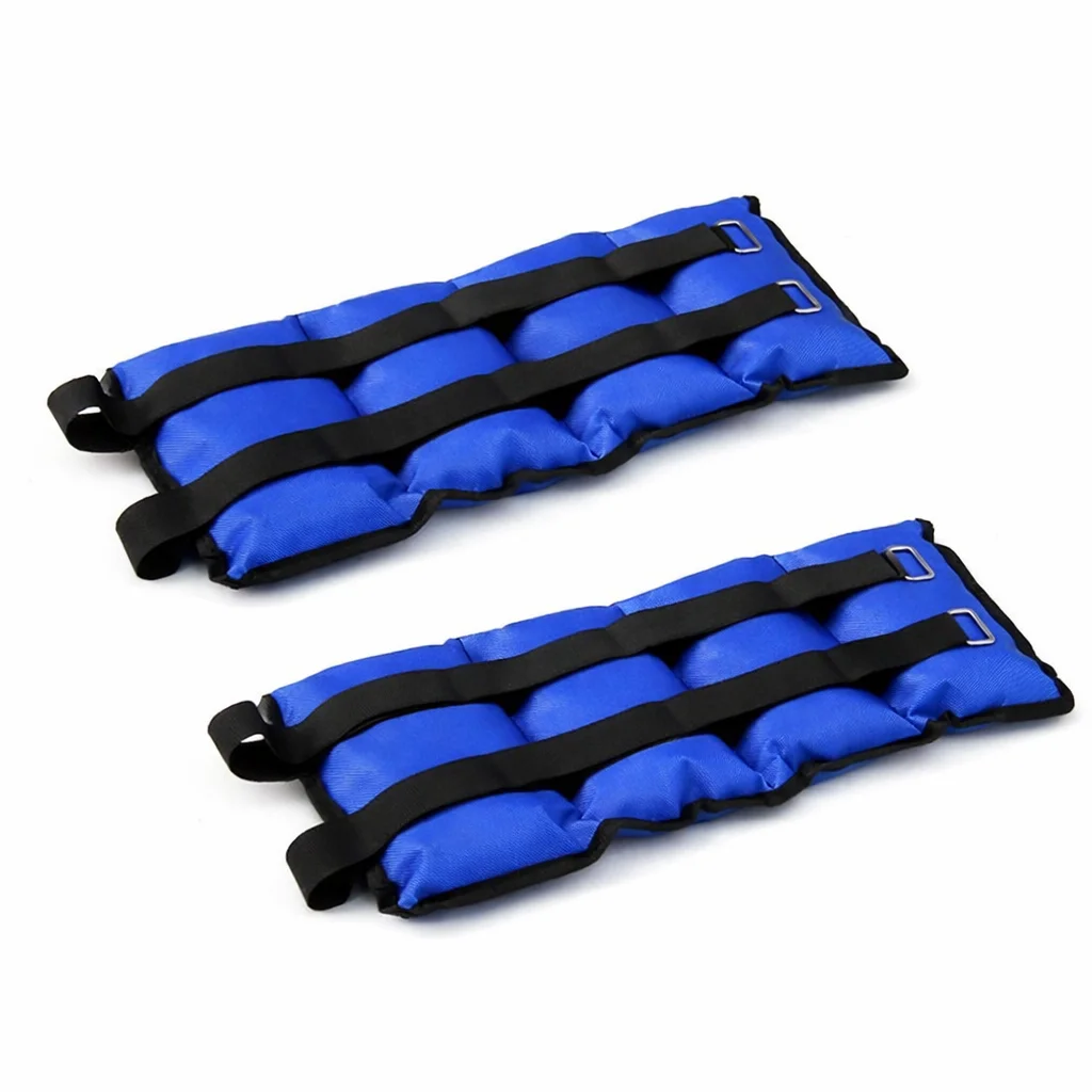 Adjustable Ankle and Wrist Weights for Fitness – Enhance Strength and Cardio Training with 1 kg to 2.5 kg Options, Durable Nylon and Metallic Material, Ideal for Leg and Glute Workouts, Rehabilitation, and Outdoor Use.