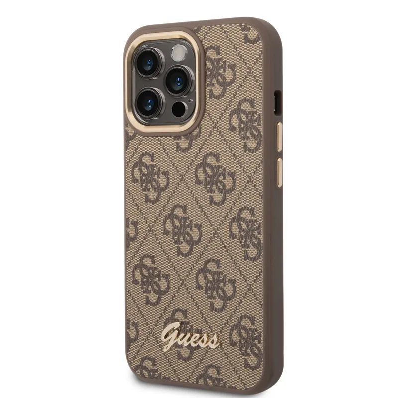 Carcasa Iphone 14 Marrón Outline Script Guess