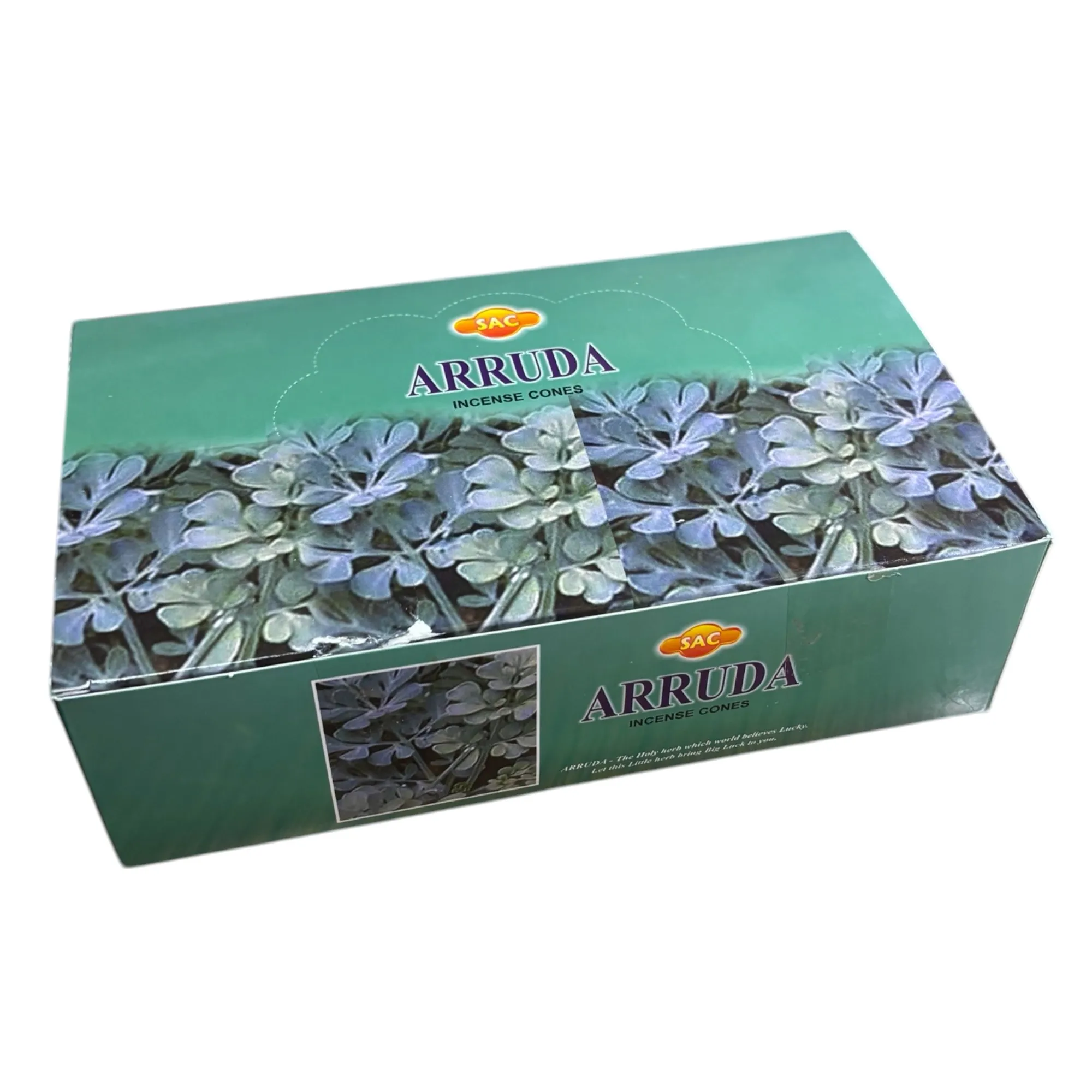 SAC  Incienso de Conos de ruda caja completa de  de 12 cajitas de 10 conos cada una   para Aromaterapia y Fragancias para el Hogar incluye quemador metalico en cada cajita