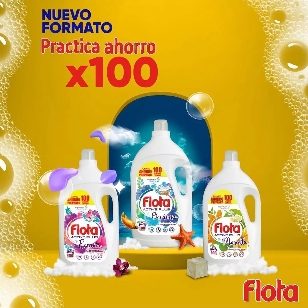 Detergent fleet Marsella fragrance 2X100 washed