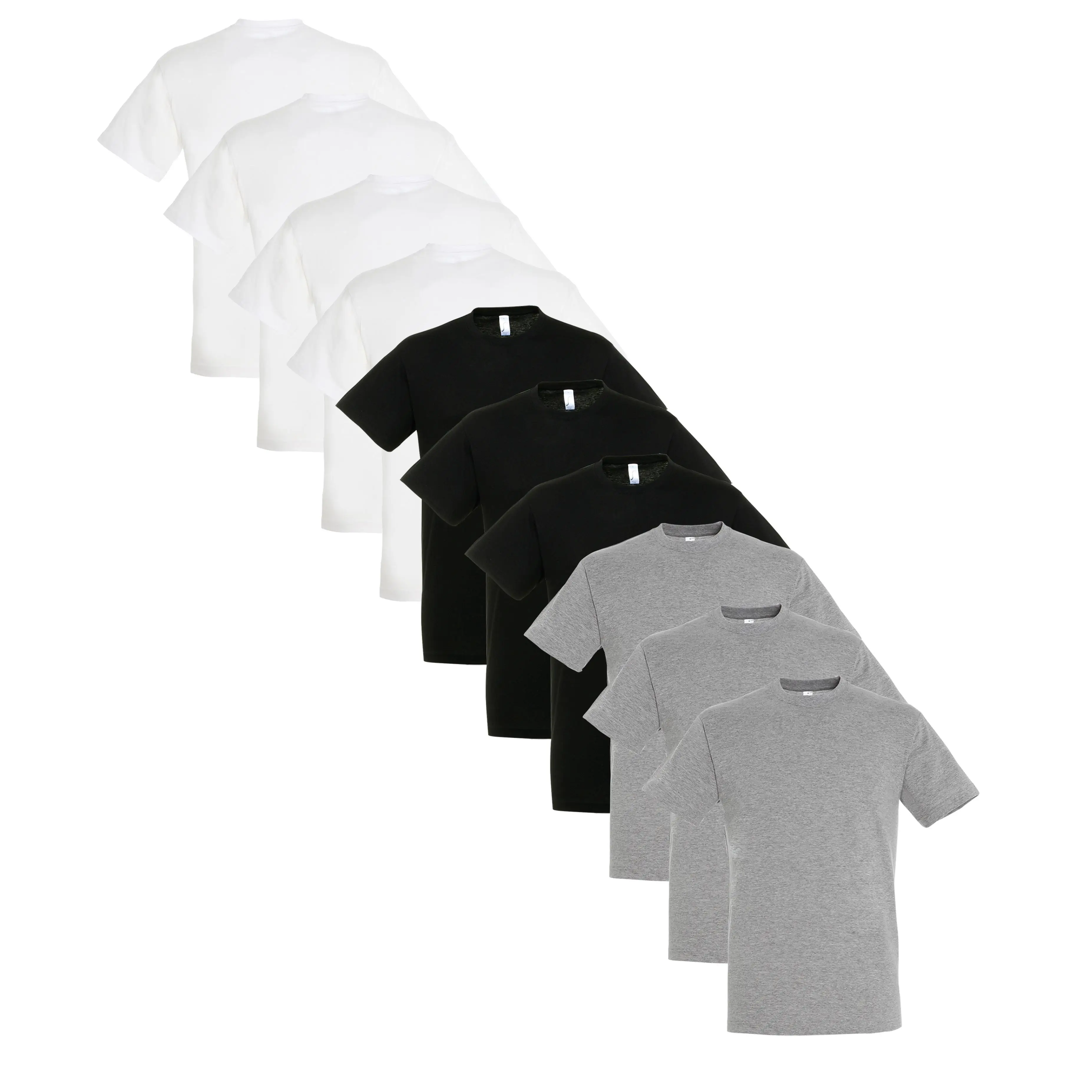 Conjunto de 10 camisetas básicas elegantes y cómodas - UNISEX - Marnaula