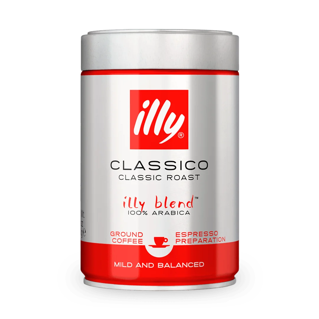 Illy 6 pack classic roasted ground coffee 250 grs - qumir
