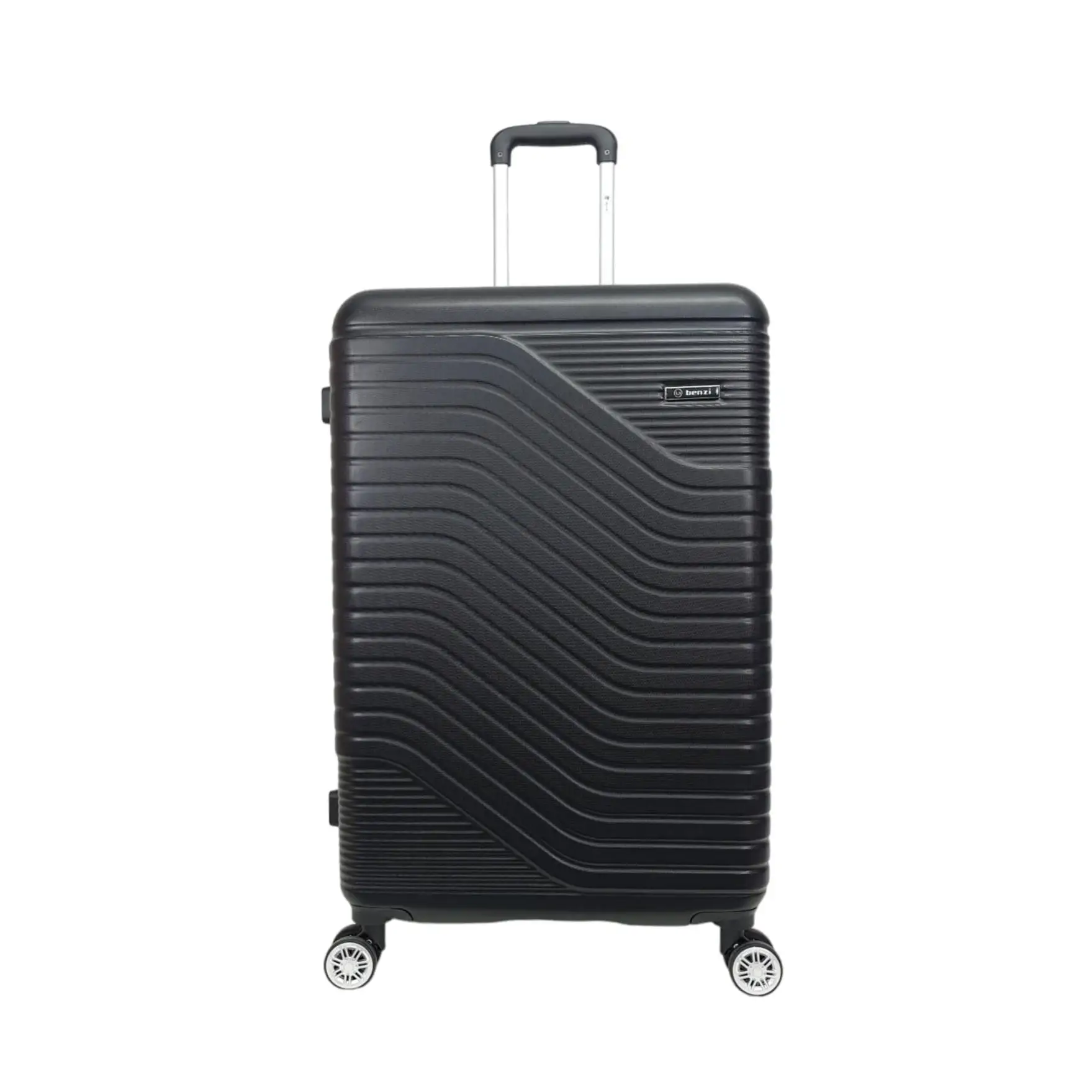 Maleta de viaje barata grande Benzi BZ5747 negra de 76 x 47 x 26 cm. muy ligera 3,8 kg. 4 ruedas dobles giratorias 360º. Cerradura de combinación. Excelente relación calidad-precio. (NEGRA)