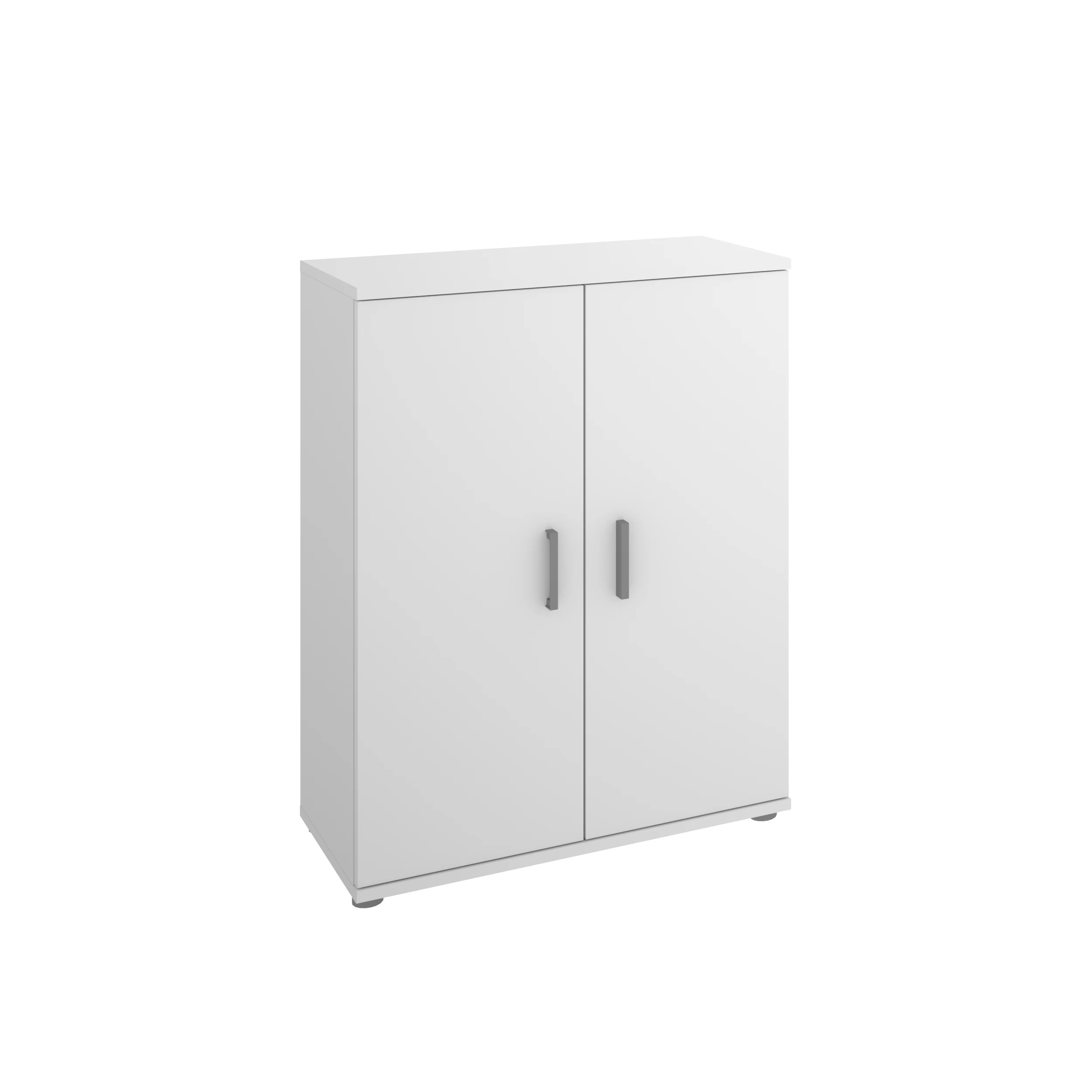 Dekit Armario Bajo Multiusos FIT 2 Puertas Blanco 80x61x35 Cm - Almacenamiento Organizado