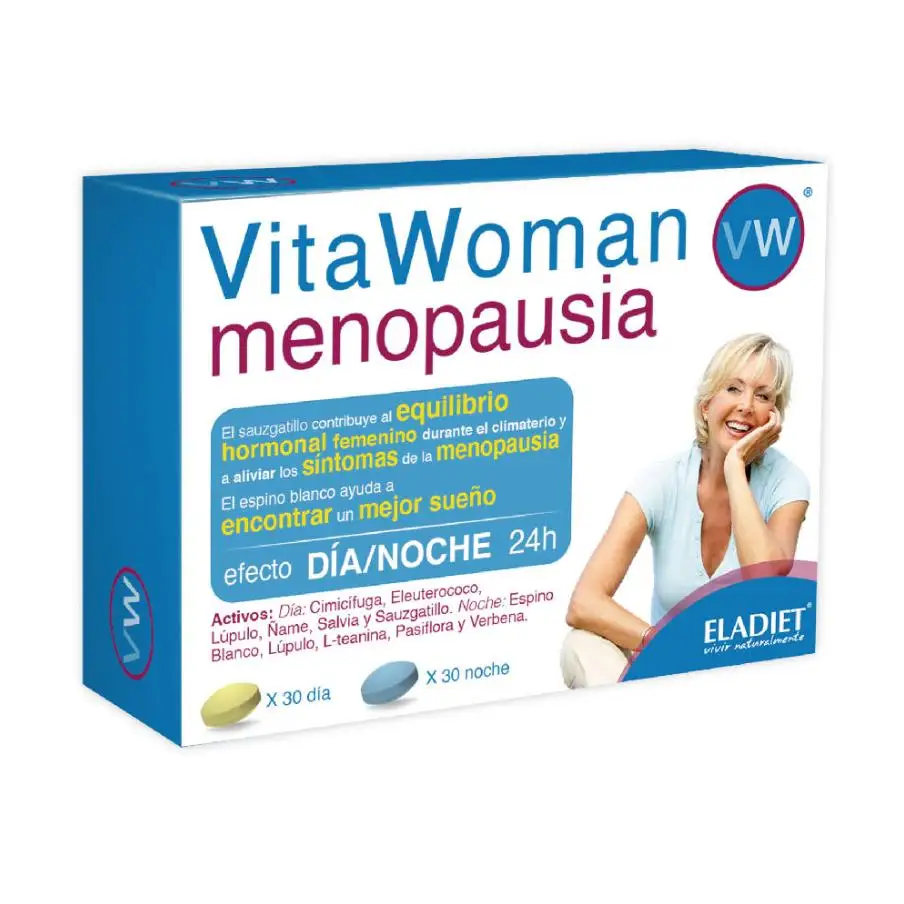 Eladiet VitaWoman menopause-30 tablets for day and 30 tablets for night