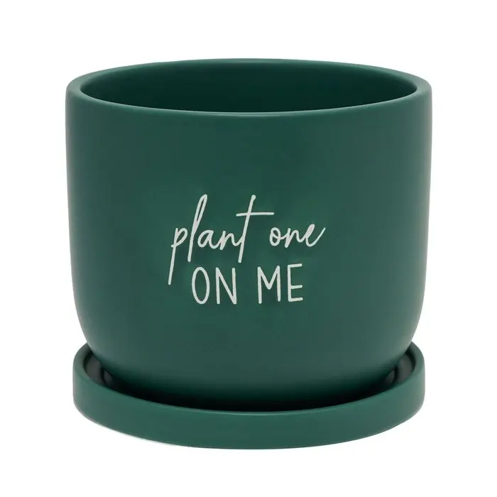 Ceramic Planter PLANT ONE ON ME COUNTRY LIVING 16x16x14 Cms. - Product Main Image