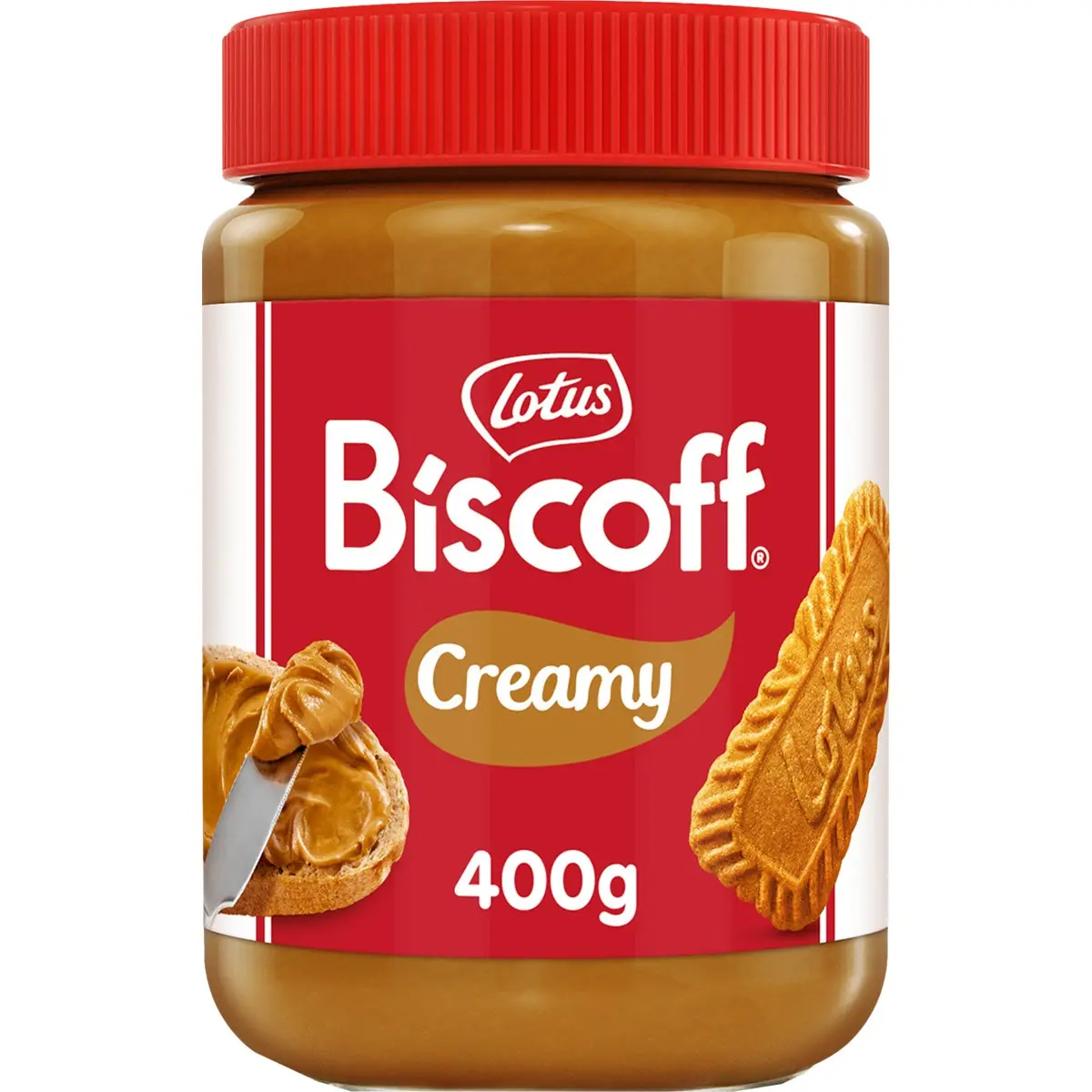 Biscoff cream flavor biscuit lotus pot 400 grs.