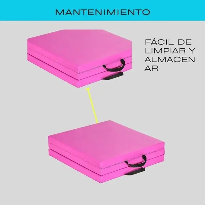 Foldable Yoga Mat MOZURU 180x60x5 cm - Ideal for Gymnastics and Fitness, made of Non-Slip PVC for Easy Cleaning and Impact Absorption, Perfect for Pilates and Exercise in Compact Spaces. #4