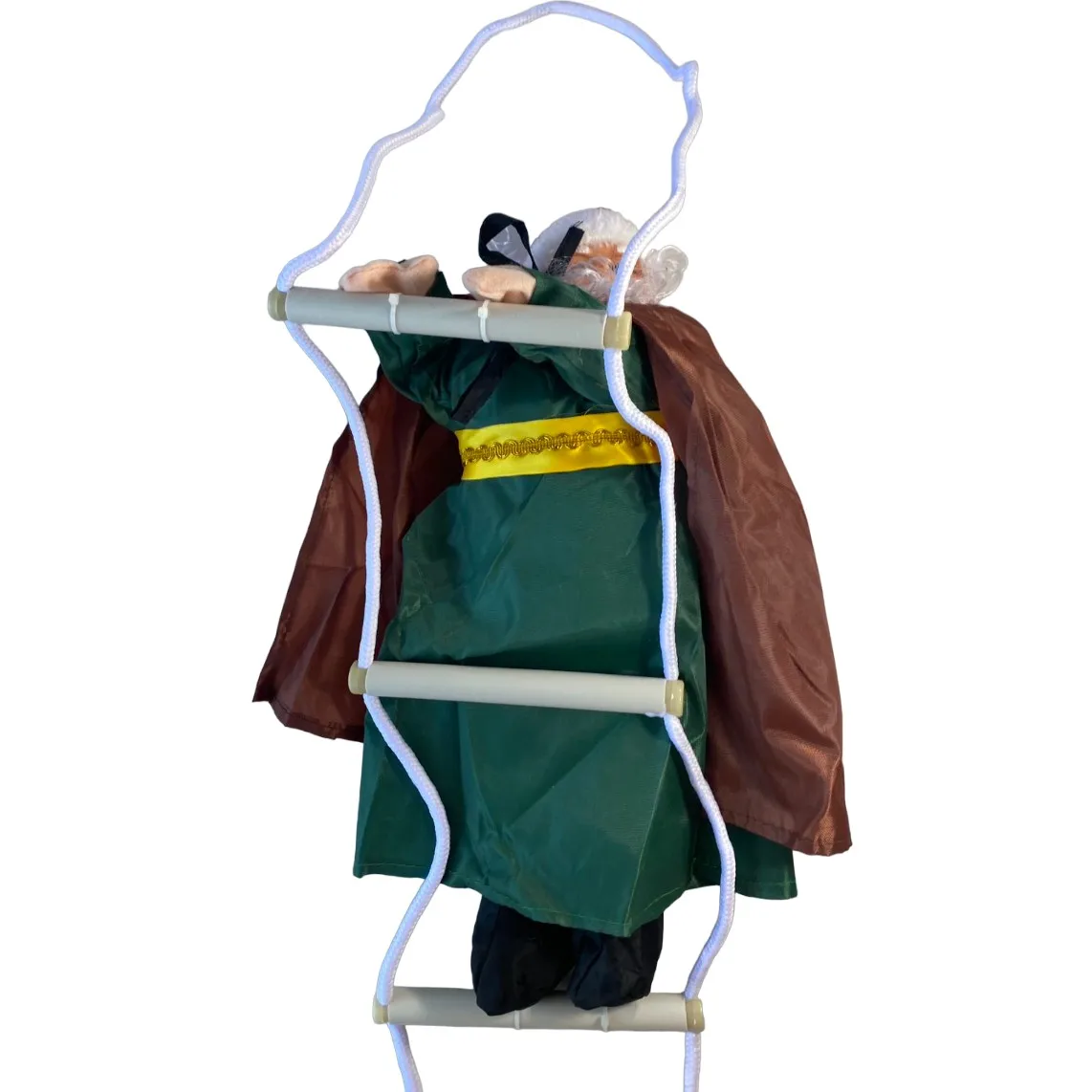 Three Kings Hanging Decoration with Ladder Rope, 1.7m length, perfect for balcony or terrace Christmas decor, made of fabric, featuring 30cm height Kings; a festive and elegant touch for the holiday season.